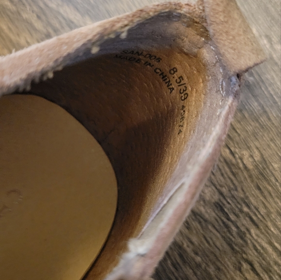 CHINESE LAUNDRY SONOMA SUEDE ANKLE BOOTS - MINK /size 8.5 - Picture 10 of 10